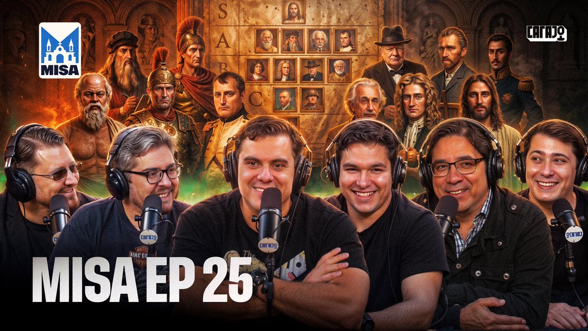 MISA EP 25 "LOS TIPOS MÁS IMPORTANTES DE LA HISTORIA DE OCCIDENTE PARTE 2" HOY A LAS 21 HS EN VIVO POR CARAJO CON EL PROFE ÁLVAREZ

youtube.com/watch?v=M1dOzk…