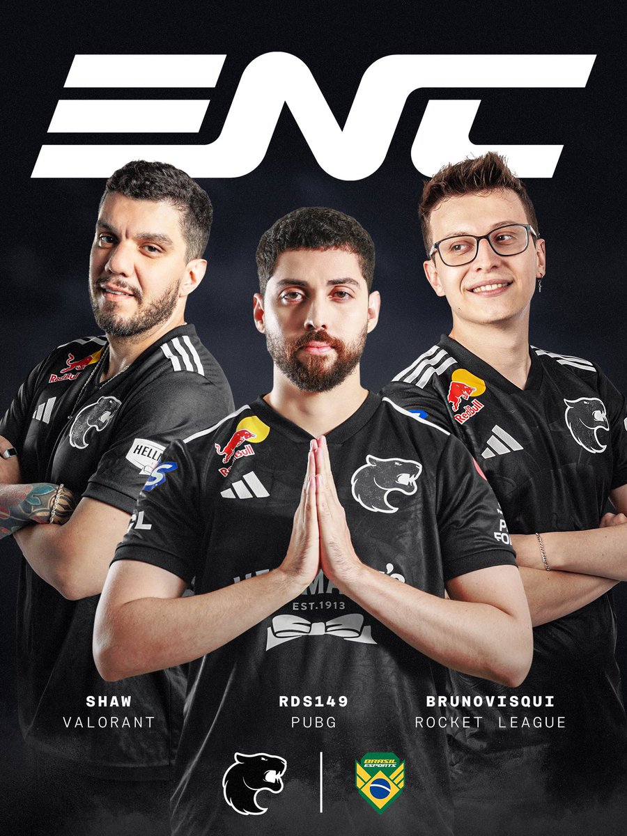 Quando o Brasil chama, a FURIA responde! 🐾

Apresentamos os furiosos que irão assumir o comando das Seleções Brasileiras de Rocket League, VALORANT e PUBG na #ENC26! 🇧🇷

🟩 <a href="/brunovisqui_/">FURIA brunovisqui</a> 
🟨 <a href="/shaw_vlr/">FURIA shaW</a> 
🟦 <a href="/Rds149/">Rafael “Rds”</a>