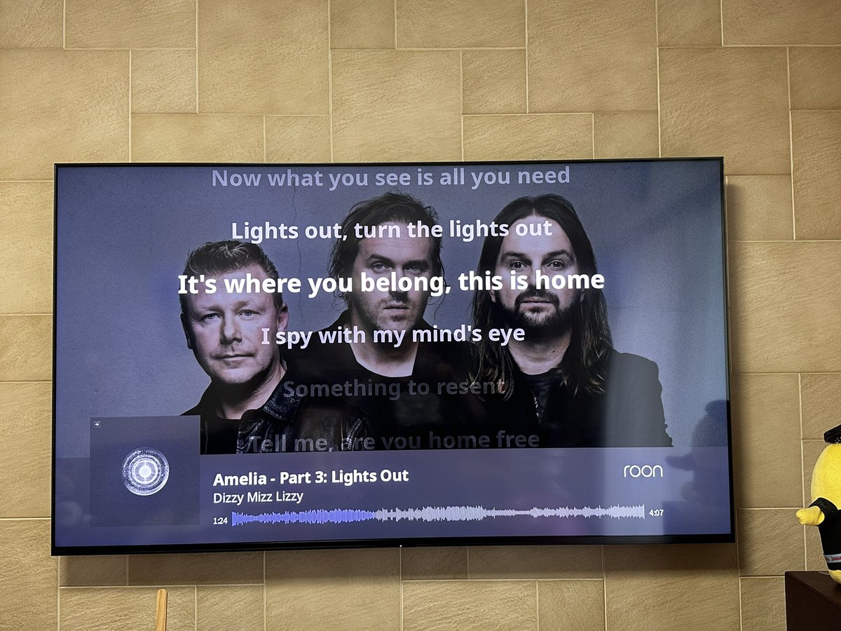 DMLのAmelia、いつのまにか歌詞が表示されるようになっていた！