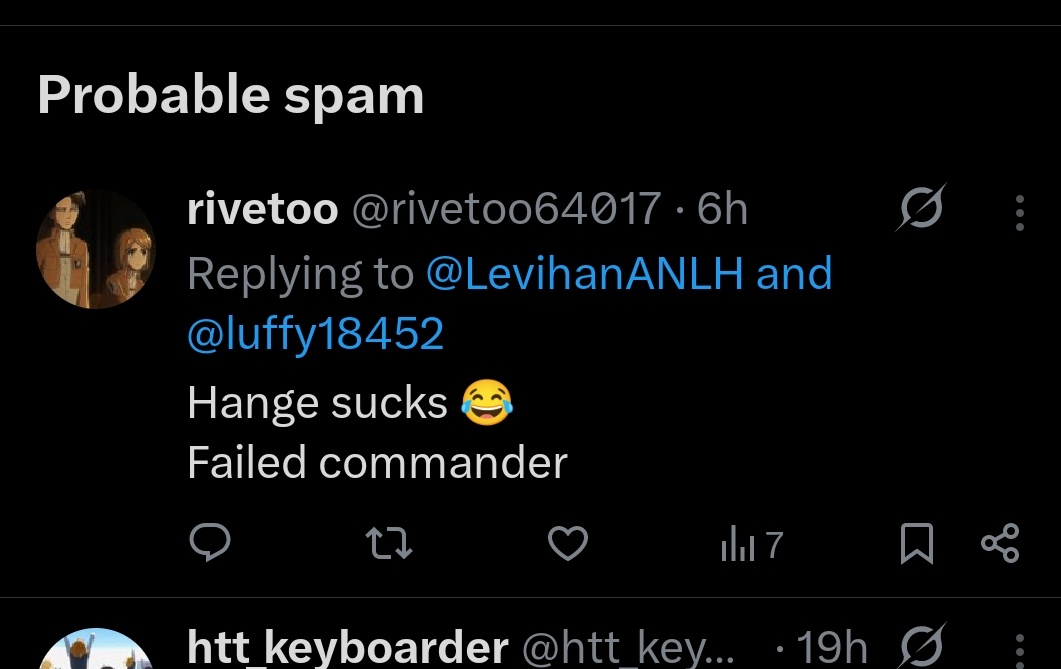 LevihanANLH's tweet photo. Does anyone know anything about this account? I checked it, and it’s nothing but bothering other people. No wonder it’s a Rivetra account. I think you should focus on your ship, since your account is also probably spam. X is also embarrassed by your cringe fest.
@rivetoo64017 https://t.co/5If944Znxu