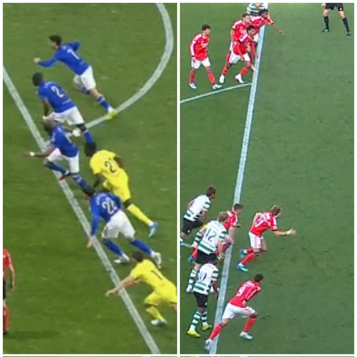 Espanha hoje: penálti repetido
Portugal domingo: penálti não repetido