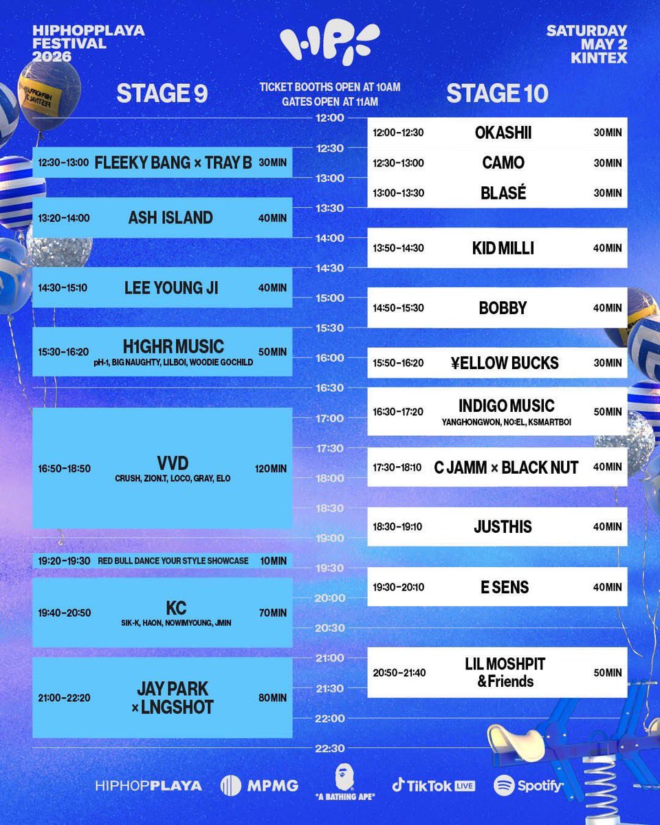 Hiphopplaya Festival 2026 live streaming will be available on TikTok @.tiktok_kr.

Bobby will perform on May 2 at 14:50 KST! 
Don’t miss it!! 🔥

#BOBBY #바비 #バビ <a href="/bobbyranika/">김지</a>