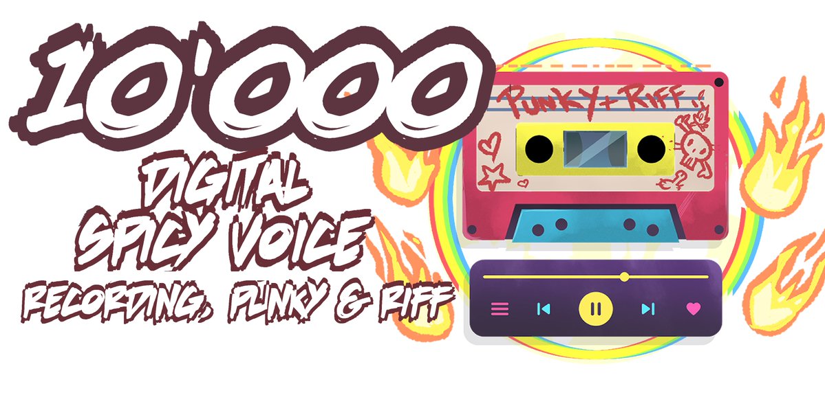 WE ARE SO CLOSE TO TICKING OFF THIS STRETCH GOAL!! 
<a href="/rainestorm69/">Raine Storm🪼</a> Has lent their amazing voice acting skills to bring Punky to life in an EXTREMELY spicy 'phone booth recording'. 
not only will it heat up your day!
but its ALSO a prelude to the comic and Punky's motivations!