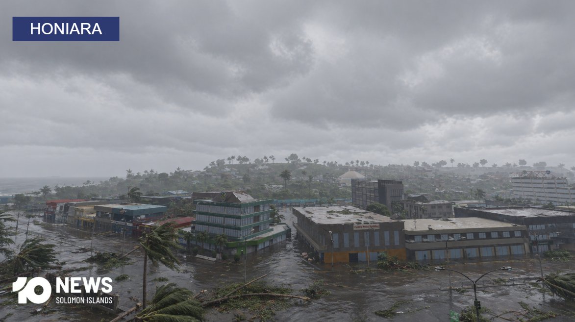 10NewsSI's tweet photo. NEWS: The extent of the damage in the nation's capital, Honiara, is now being realised following Tropical Cyclone Lusi's landfall 5 days ago.

Reports state that roads are still flooded with trees uprooted and building damage to some of the city's most prominent highrises. https://t.co/yHWpmdWYcU