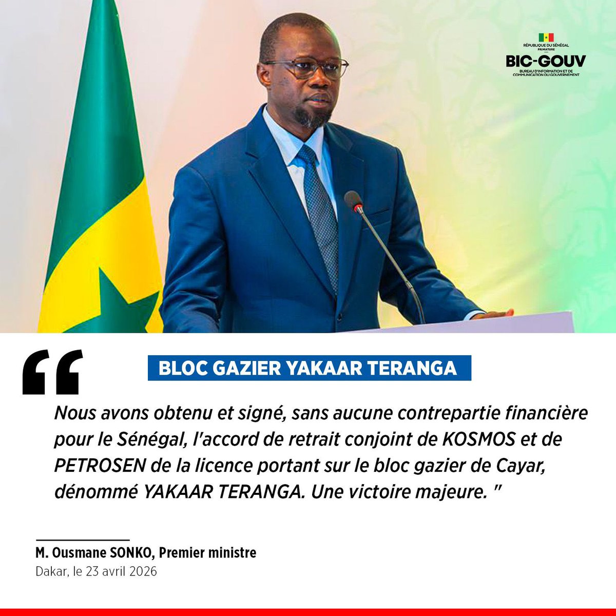 MarieMRKFF's tweet photo. Une grande victoire et un pas décisif vers la souveraineté grâce au leadership du Premier Ministre Ousmane Sonko 🙏🏾🌟👏🏿✊🏾 https://t.co/MVMqazO16V