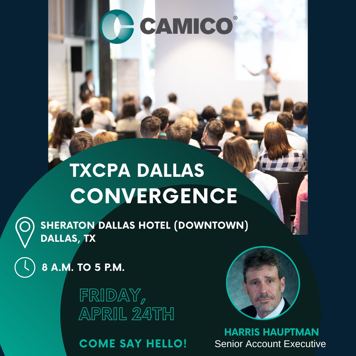 CAMICO_for_CPAs's tweet photo. Stop by and see @CAMICO_for_CPAs at the 2026 TXCPA Convergence conference tomorrow in Dallas, Texas! Come by our booth #23 to connect and register to win a $100 Amazon gift card. Visit https://t.co/SQBh79G4mL more information. #weloveCPAs https://t.co/QhAp85S7Rg
