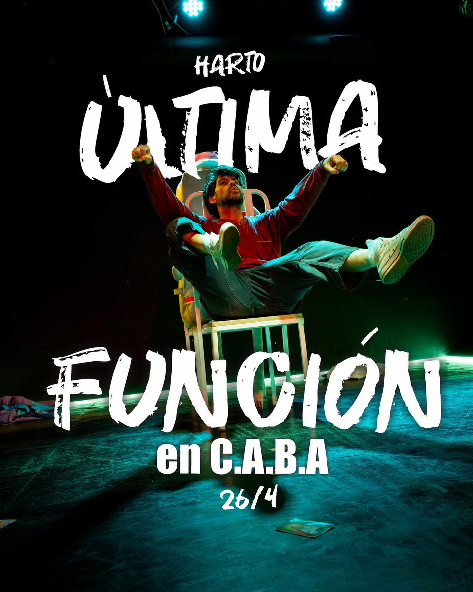 Harto / Obra de teatro tweet media