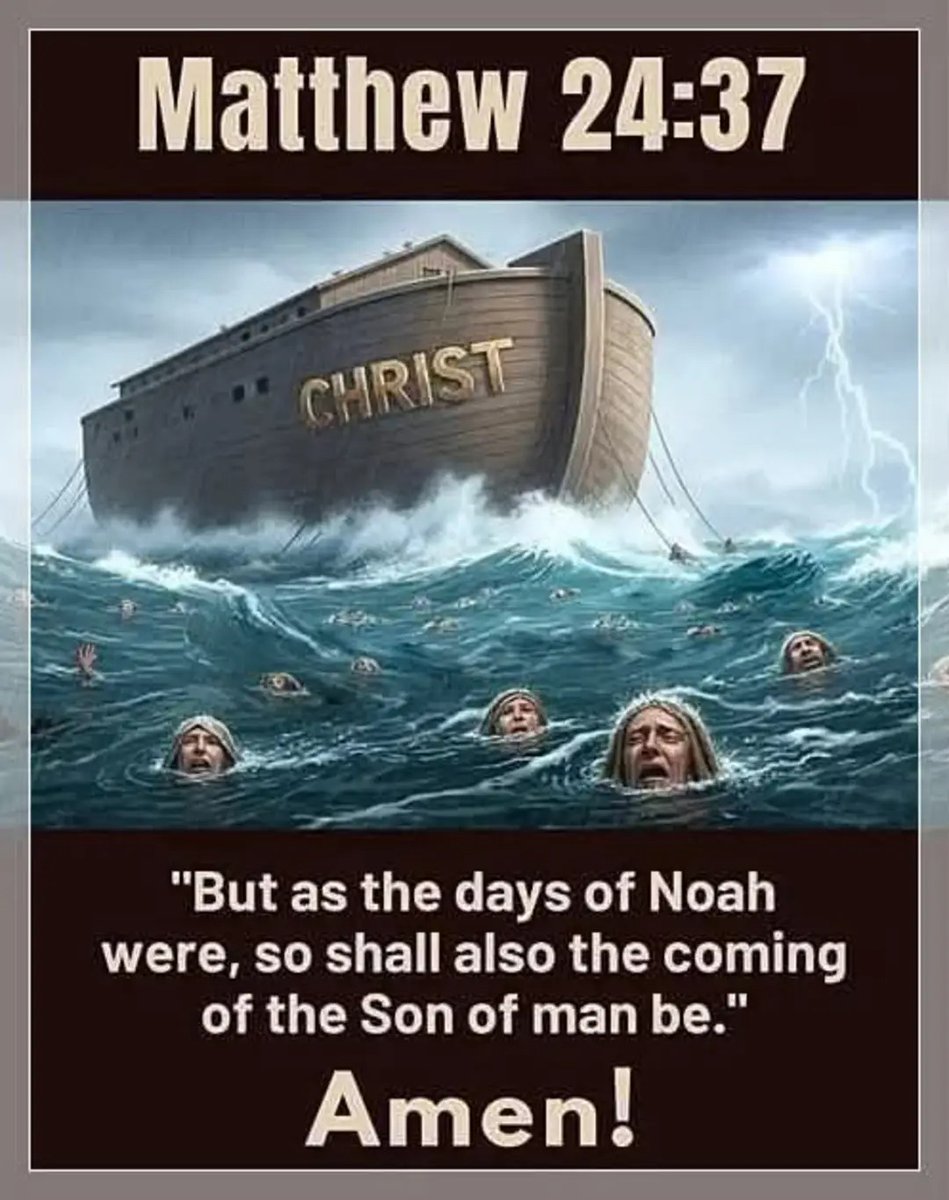 noreen05291's tweet photo. They laughed, they mocked and they refused to listen. The biggest and worst part is they didnt get in the boat!
Message: ๐ตโ๐ซ
Don't be like Noah's day!!!
Get on board with Jesusโ ๏ธ
#JesusIsTheAnswer
๐โฅ๏ธ https://t.co/cd07fXdRVr
