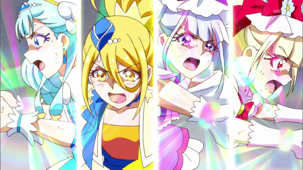 Pretty Cure because of the inspiring messages, colorful designs, new season to look forward to each year, and most of all, the combat. 😁⭐