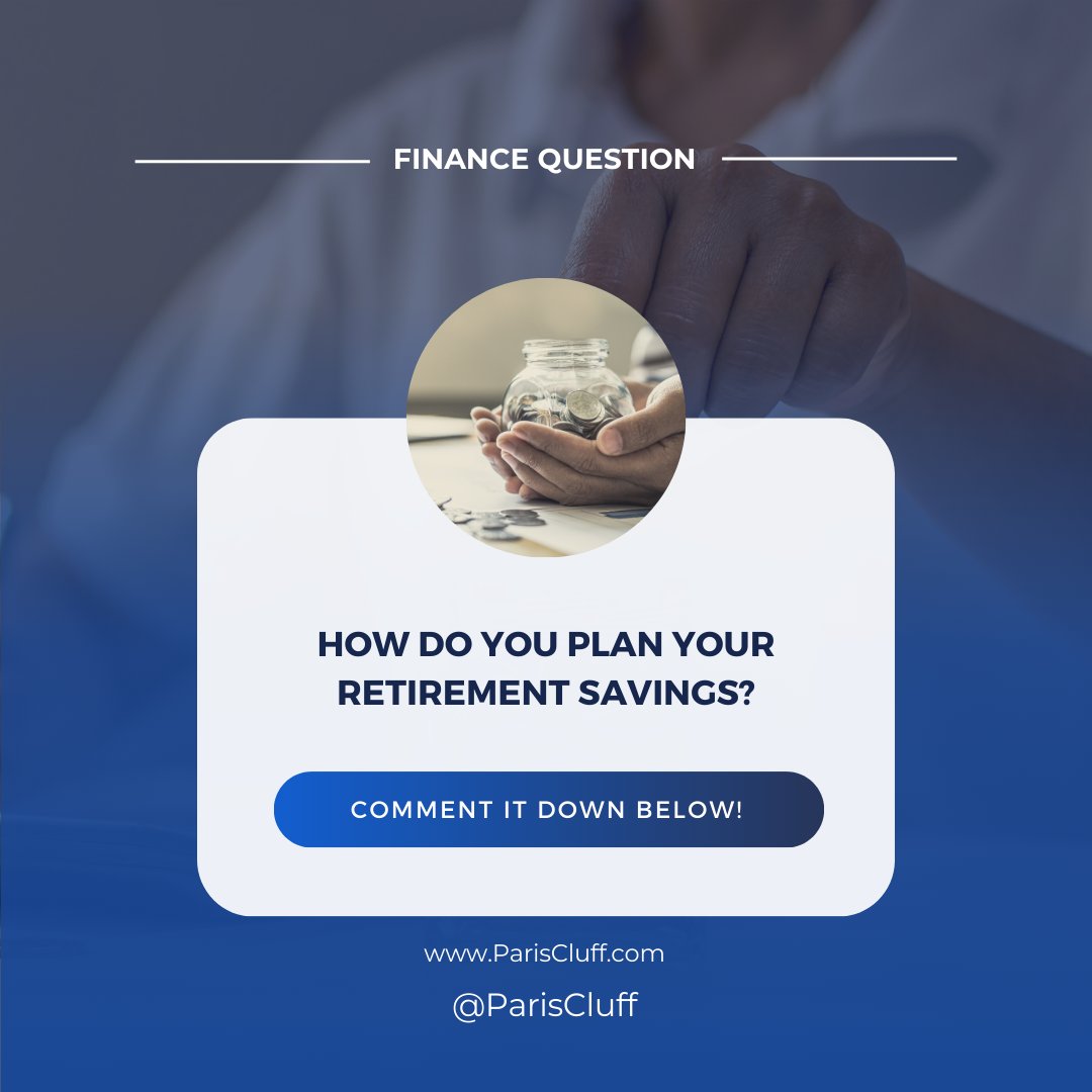 ParisCluff's tweet photo. Where are you #saving or #investing for your retirement?

Are you funding your #retirement properly?

Do you know Your Financial Independence Number?

What is the rate of return you are getting?

#financialeducation #financialliteracy #financialfreedom #financialindependence https://t.co/ERnDXwClk3