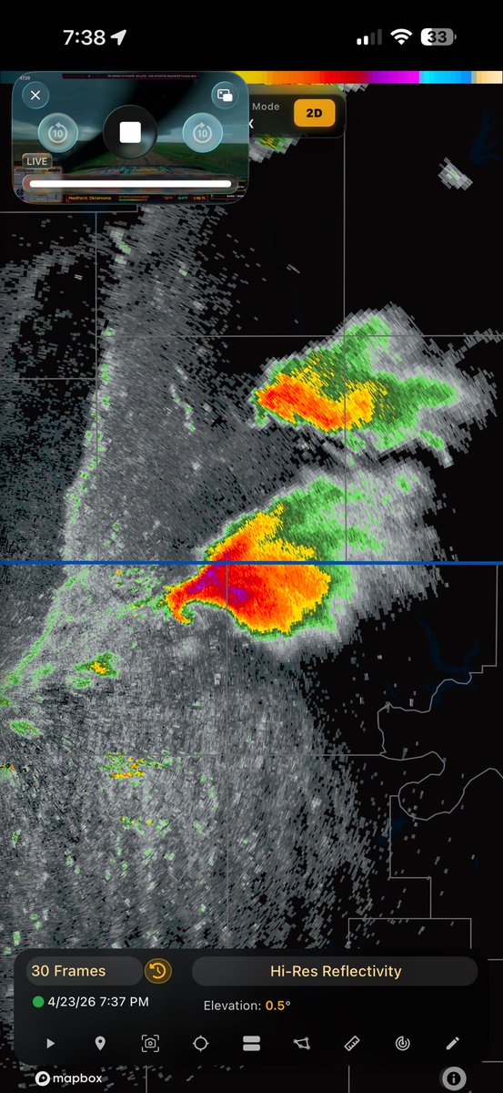 100damage's tweet image. the hook on this thing rn 😫🤯 #supercell #wx #weather