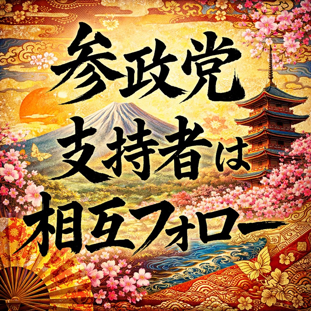 iet185's tweet photo. 🟠参政党支持者は相互フォロー🟠

🟠参政党支持者10万人相互フォロー🟠

#参政党支持者は相互フォロー

#参政党支持者10万人相互フォロー

✨️全員フォロバいたします✨ https://t.co/DIsSvpp1bd