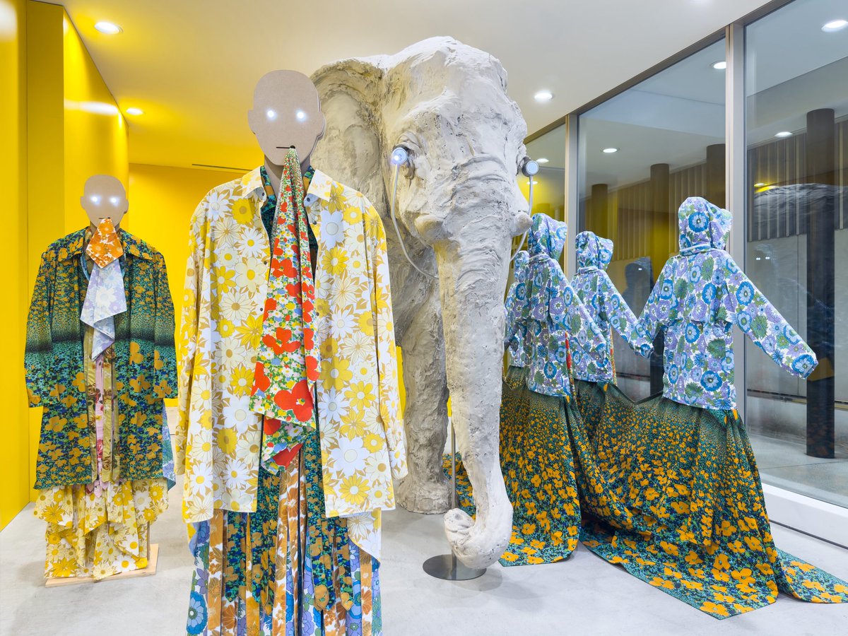 DSMGINZACDG's tweet photo. Craig Green Spring Summer 2026 collection with a special installation now available at Dover Street Market Ginza 1F Elephant Space from 27 March to 29 April. https://t.co/ZgaQsogOqq