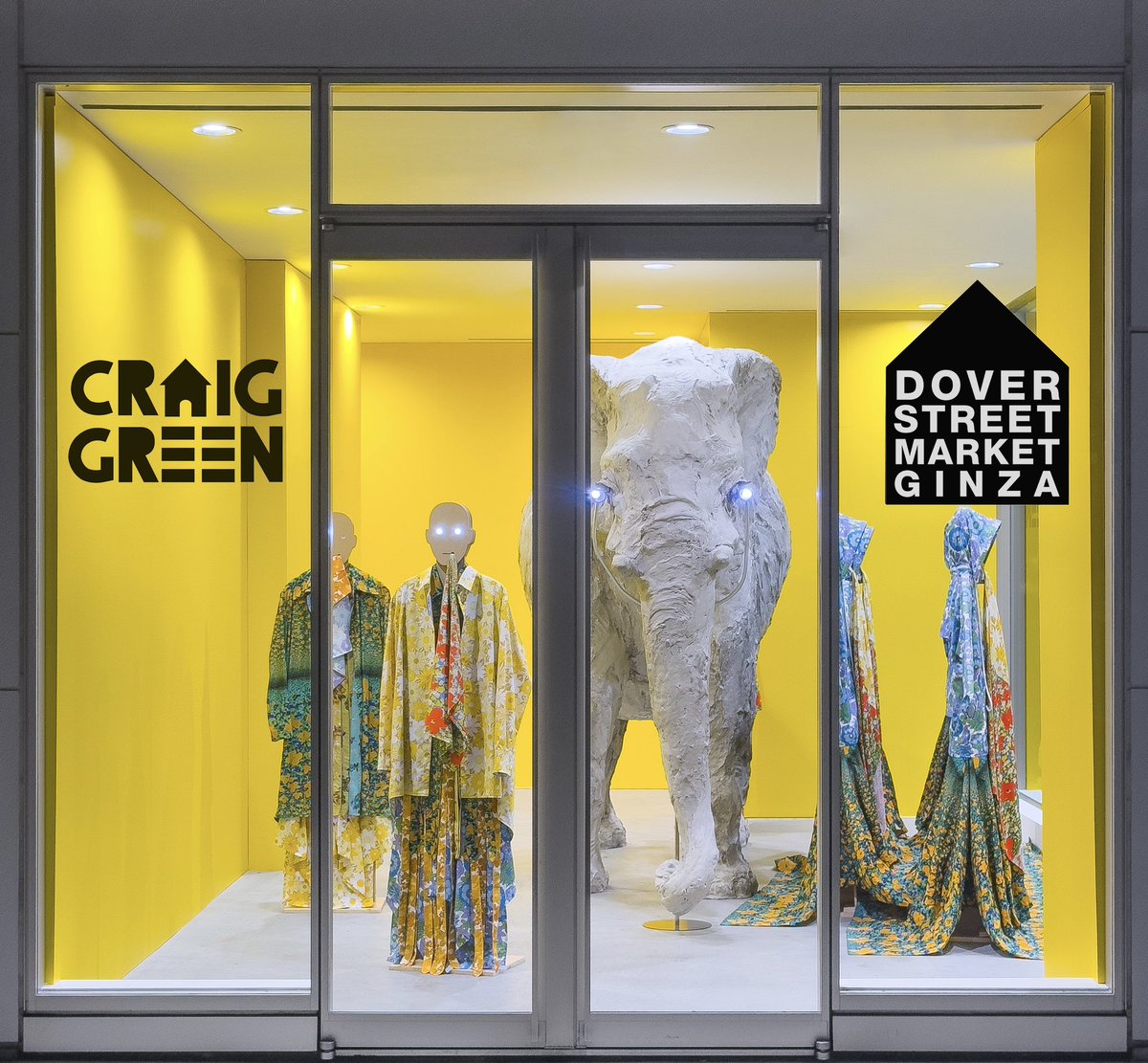 DSMGINZACDG's tweet photo. Craig Green Spring Summer 2026 collection with a special installation now available at Dover Street Market Ginza 1F Elephant Space from 27 March to 29 April. https://t.co/ZgaQsogOqq