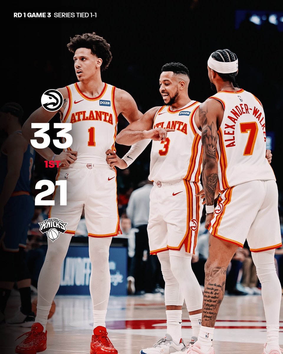 ATLHawks's tweet photo. Up 12 points after 12 minutes https://t.co/xs55IUr0T9