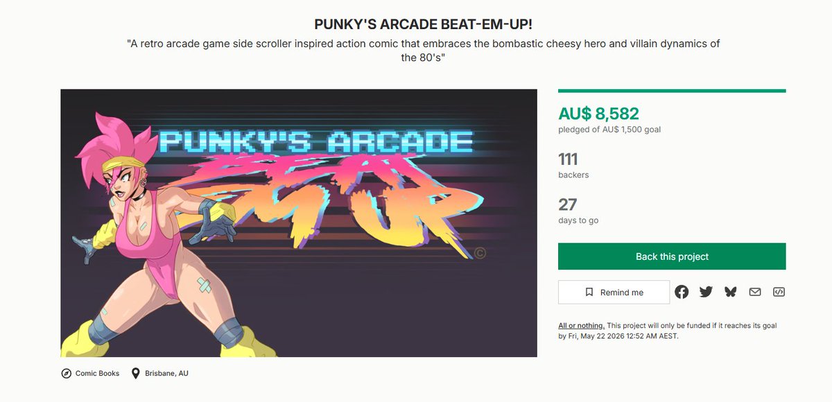 WE ARE KNOCKING OVER STRETCH GOALS LEFT AND RIGHT AND YOU ARE SWEEPING UP THE BENEFITS!
-
Our next prize is a voice acted recording!! 
kickstarter.com/projects/azvol…
#punkysarcadebeatemup #azvolt #azvoltmedia #nsfw #spicy #manga #anime #comics #retro #80s #90s #marvel #dc