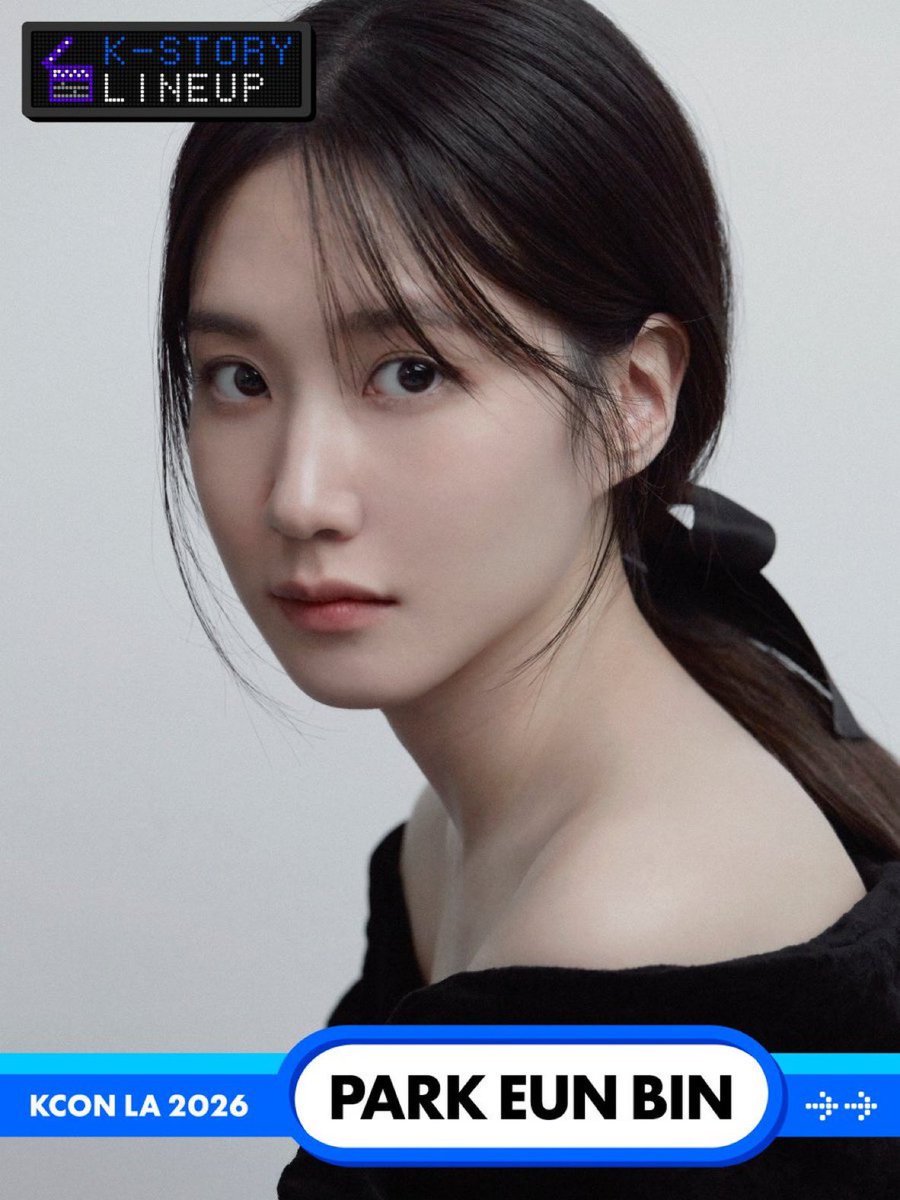 [📣] Park Eun Bin officially announced for #KCONLA2026 💖💚

GET YOUR TICKET NOW! 🎟️  
axs.com/kcon2026  

🔗 Ticket Info  
mnetplus.world/kcon/en/2026/l…

KCON LA 2026  
AUG 14–16  
Crypto. com Arena, LA Convention Center  

#ParkEunBin  #박은빈  #朴恩斌  #パクウンビン