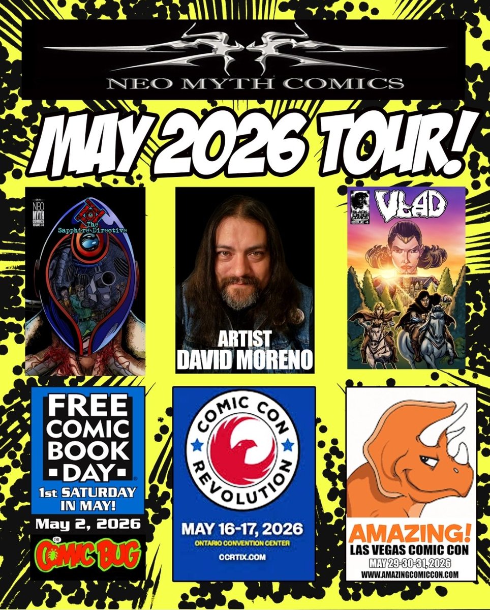 darkskythe35's tweet photo. Busy month coming up.
@thecomicbug @Freecomicbook @ComicConRvltn https://t.co/pqQ5e9e1Hr
