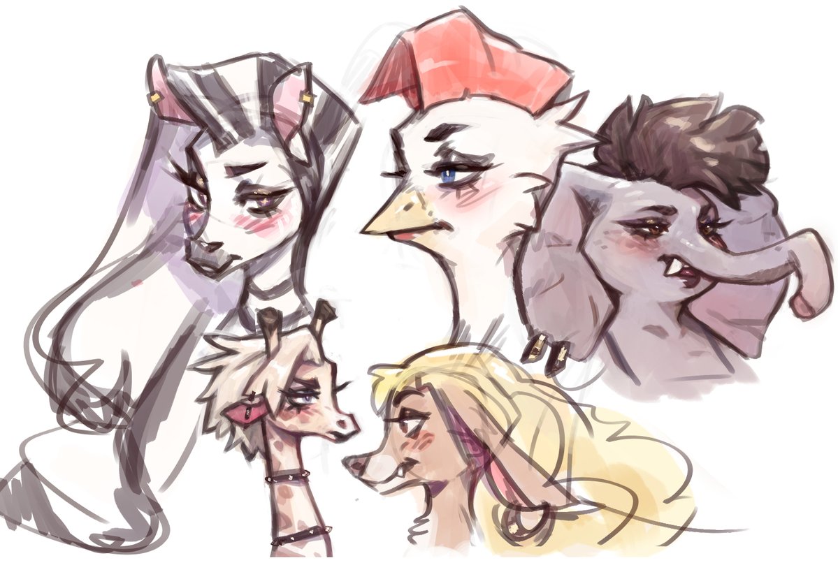 Character Doodles I did for Ch5 of MPP! ✨