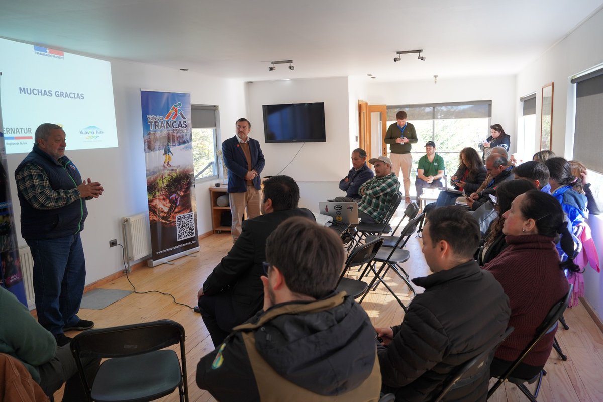 conaf_nuble's tweet photo. En #LasTrancas se realiza la primera reunión de la ZOIT Pinto 2026.
🌱 Equipo de @conaf_nuble presente, reafirmando su adhesión al esfuerzo público-privado para la consolidación de este territorio como uno de los principales destinos de naturaleza del país 🌿🏔️
#ZOIT #Pinto https://t.co/PNM6Mifamy