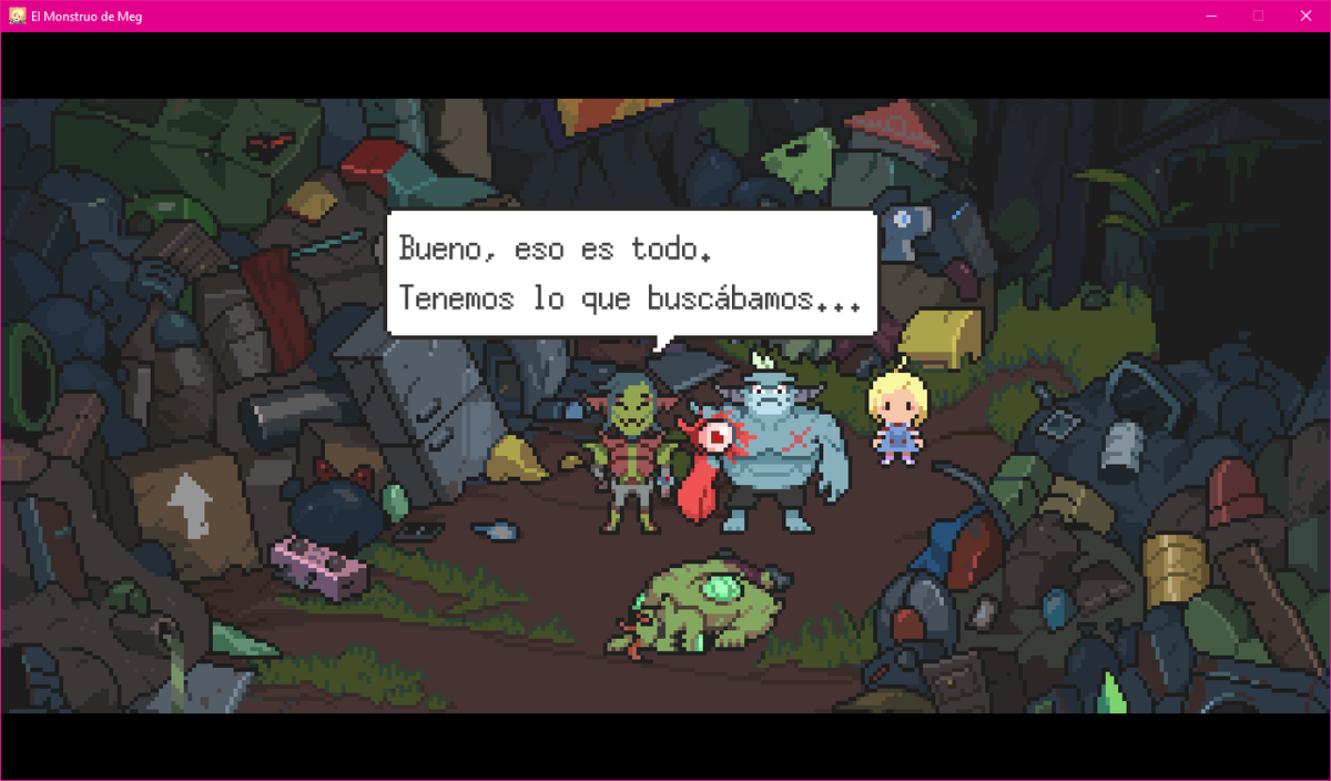 AniaDawson's tweet photo. I'm playing the Pragmata for poor people (?) 😂😂😂
It is a really cool and cute game named Meg's Monster (El Monstruo de Meg).
It is a mix between Undertale and Monsters inc from Pixar. And it is a miracle that my really bad pc can run it 😅😂

#MegsMonster #Meg #Monster #Steam https://t.co/Ty1Fr2aLBP
