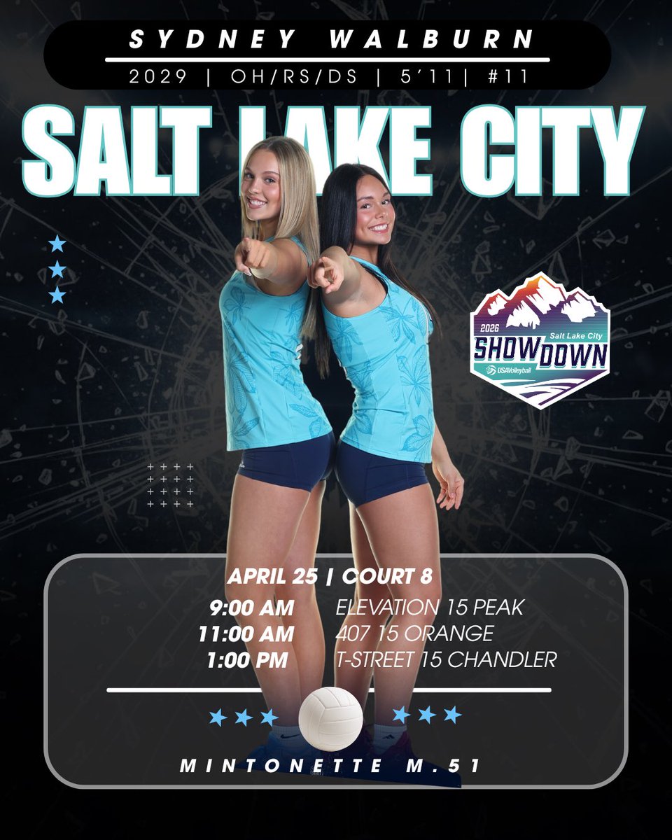 SydneyWalburn's tweet photo. Back on the court this weekend in Salt Lake City. Excited for another weekend with my team! @MintonetteSport @PrepDigOhio @PrepDigOhio
#lifeofmintonette #slcqualifier https://t.co/5o6gEpOXvz