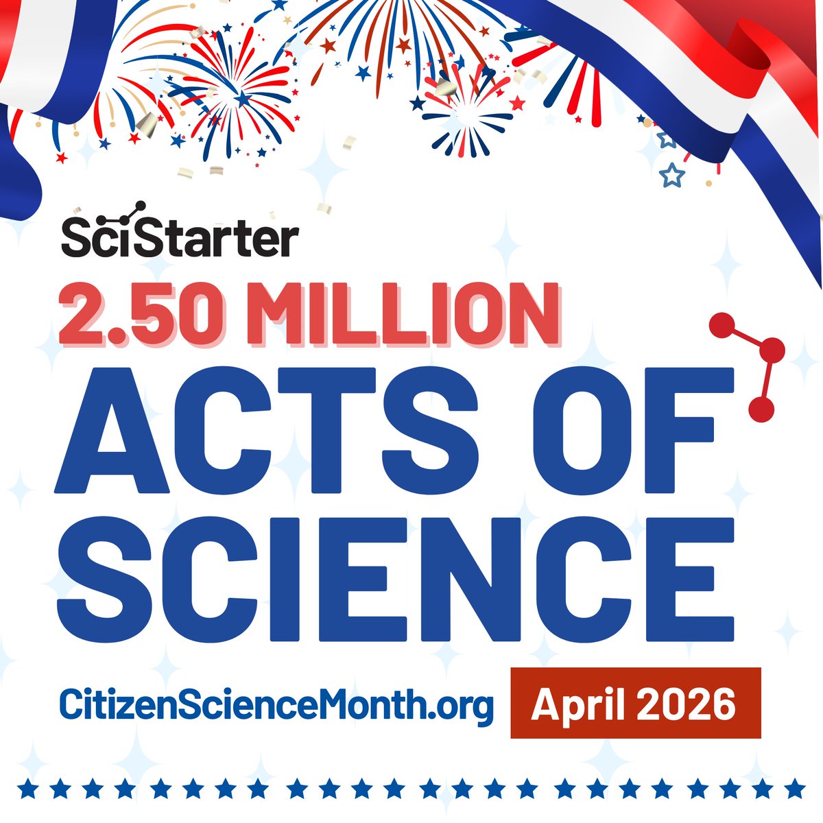 colabfield_2025's tweet photo. CoLabFieldもグローバルパートナーとして協力している #CitizenScienceMonth で、ついに目標の250万件の #ActsofScience 達成🎉🎉

世界159カ国から20万人以上が参加、413のプロジェクトと285のイベントが250万件に貢献しました✨

世界の力ってすごい💪

みんなの一歩が世界の科学を動かす力になってます👣🌏

@SciStarter #シチズンサイエンス