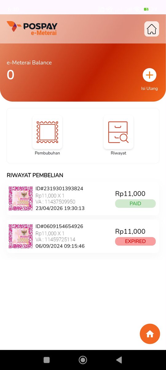 dhrst16's tweet photo. @PosIndonesia halooooo, ini gimana ya beli e-materai di #PosPay kok tiba-tiba sudah terproses pembubuhan sedangkan dalam proses pembubuhan e-materai error lalu saat dicek dokumen hilang. Tolong konfirmasi secepatnya. https://t.co/ycmxeSAzfp