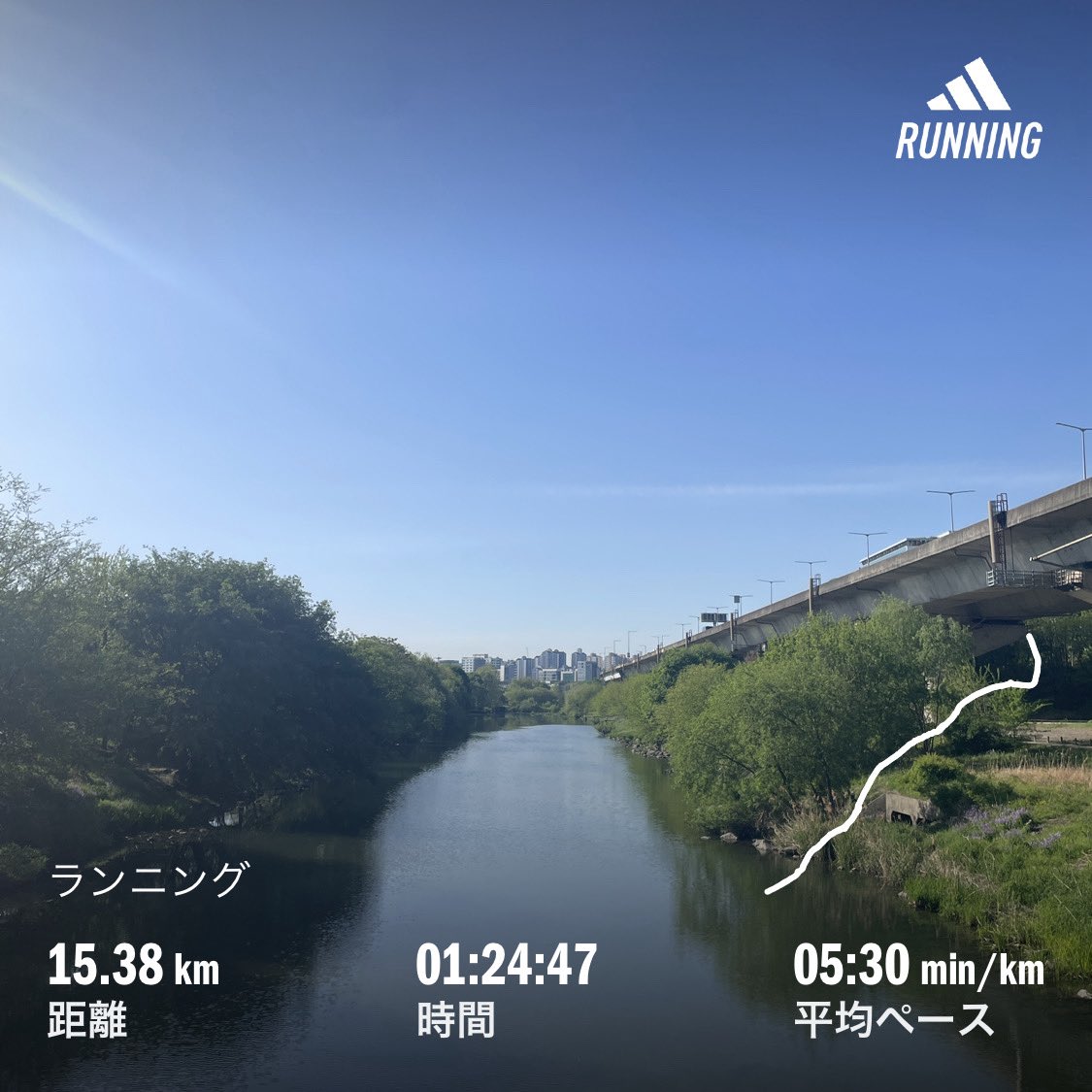 まさにジョギング日和！
明日に繋ぐために自分のリズムで
目覚ましジョギング