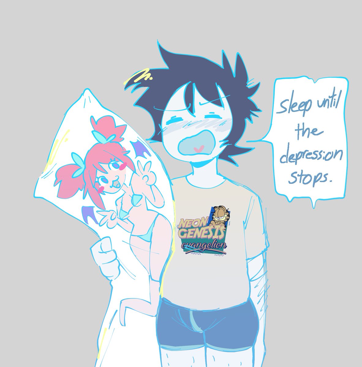 Kar0_o's tweet photo. My roman empire is this mf wearing this shirt given by mc since day one, he has not taken it off. if that's not love then idk what is  #mdhmstu #MyDearHatchetMan https://t.co/bDJarQIWv2