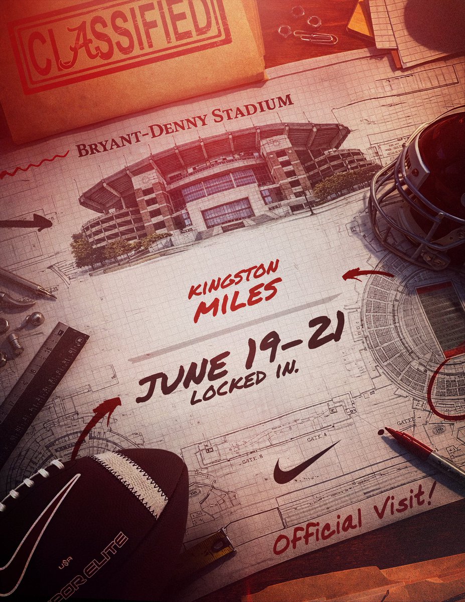 kingstonnnnn3x's tweet image. Roll Tide nation , I’ll be in town June 19–21 for my official visit to University of Alabama!!! #RollTide 
@ChrisBrooks83 
@CoachPalmerRB 
@BAMACoachG 
@JPRockMO 
@AllenTrieu 
@GregSmithRivals 
@247Sports 
@Rivals