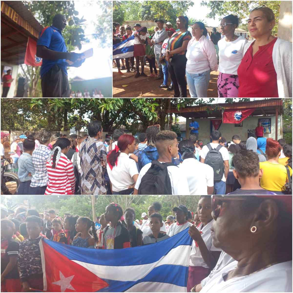 Continúan las celebraciones en saludo al 1ero de Mayo en #CiegodeAvila. Desde el Consejo Popular Vicente #LaPatriaSeDefiende. #LatiendoConFidel <a href="/DiazCanelB/">Miguel Díaz-Canel Bermúdez</a> <a href="/DrRobertoMOjeda/">Dr. Roberto Morales Ojeda</a> <a href="/AlfreMene37409/">Alfre Menendez</a> <a href="/PartidoPCC/">Partido Comunista de Cuba</a>