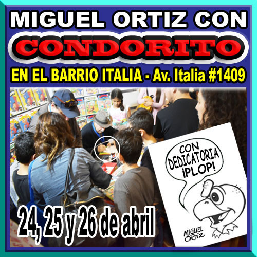 Prortiz's tweet photo. Se va ABRIL - con - CONDORITO - laminas grandes - y - los - #1 y # 9 - firmados - https://t.co/nZ8dihrN9d