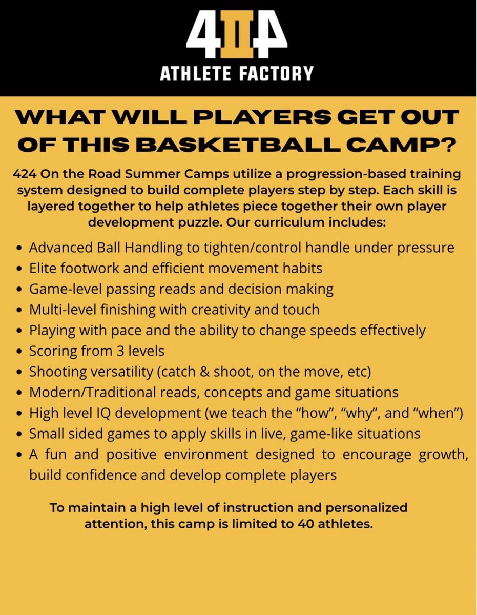 CoachD1zon's tweet photo. 🏀 424 On The Road Summer Camp 🏀

Join us June 17-19! My staff and I are bringing our progression based training system out to Industry Sports! 

Call/Txt/DM to sign up today 💪🏼
Let’s work‼️
#424OnTheRoad @BillBeckner @TribLiveHSSN @MVI_sports @richjohnsii https://t.co/ezeqZ5UBBl