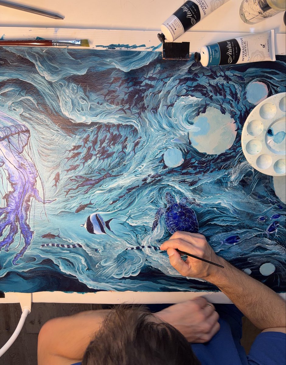 jamespatrickart's tweet photo. What sea life should I add to my current artwork in progress? https://t.co/oPmdDQrIUa