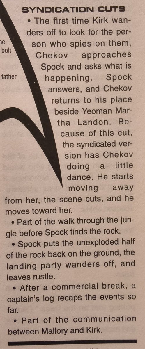 ScottimusPrime1's tweet photo. Syndication cuts circa 1994 #AllStarTrek #TOS #TheApple #NitpickersGuide https://t.co/uxbLe97oSd