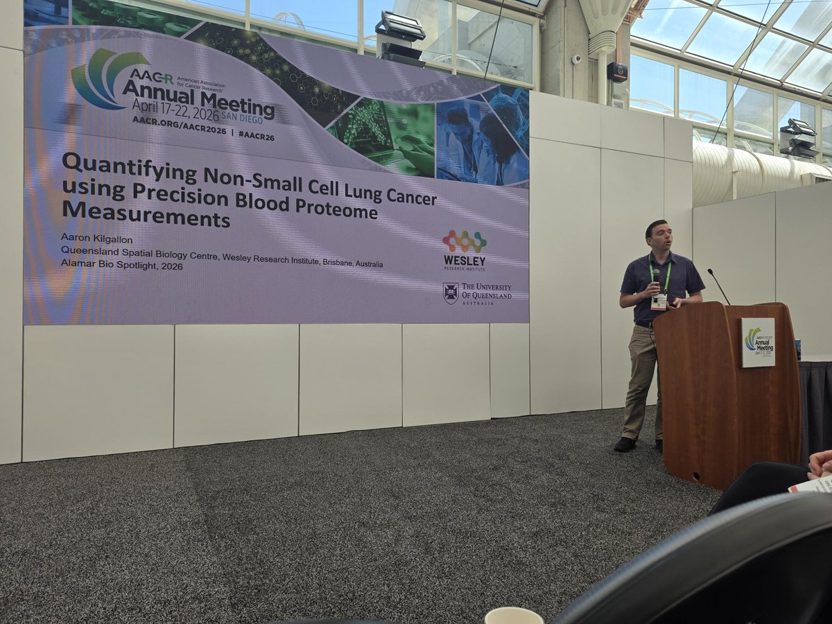 WesleyResearch's tweet photo. Great science knows no borders!

 @Qld_SBC  researchers presented at the 2026 American Association for Cancer Research Annual Meeting in San Diego — the world’s leading cancer research conference, with over 23,000 delegates from across the globe.
https://t.co/iDvRF1S2Ti

@aruthak https://t.co/ouOUZASH5x