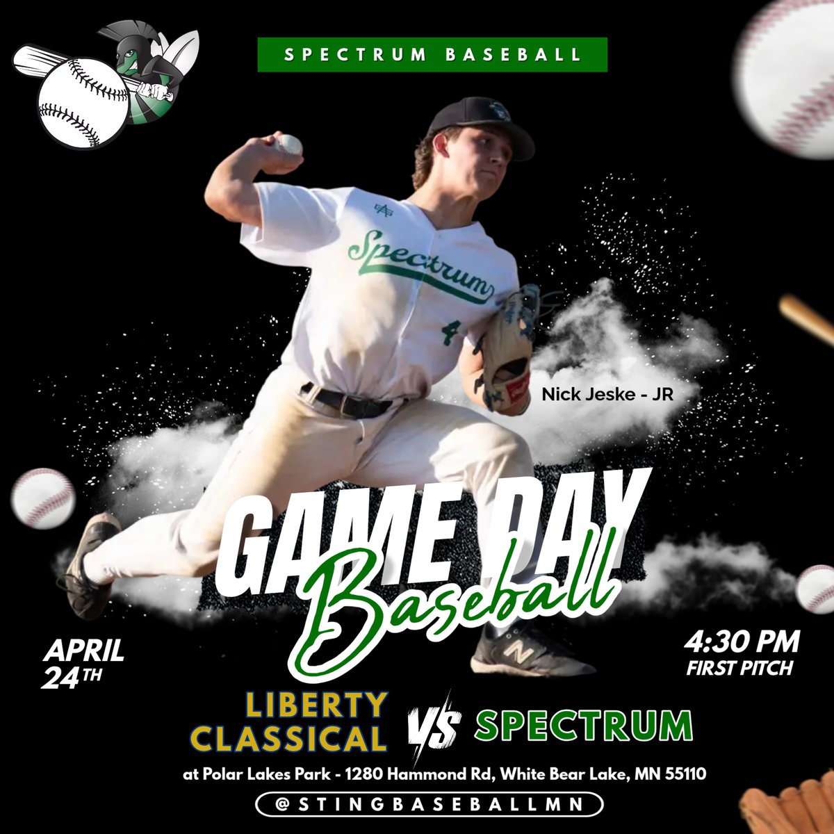 Spectrum Sting HS Baseball tweet media