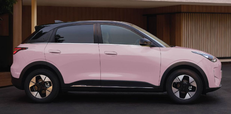 johnlorimer's tweet photo. The pink Geely ex2 ev is worth considering just so I can double down on the haters. https://t.co/yMGxSoiwv2