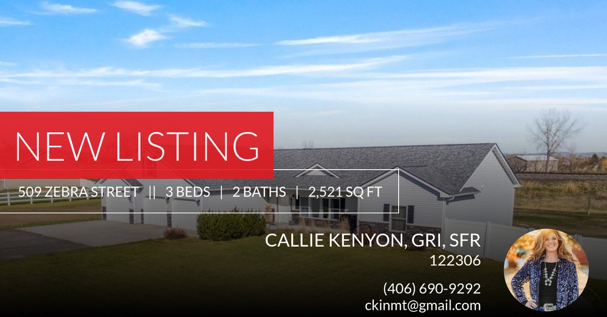 ckinmt's tweet photo. 📍 New Listing 📍 Take a look at this fantastic new property that just hit the market located at 509 Zebra Street in Billings. Reach out here or at (406) 690-9292 for more information https://t.co/DwZhGoZJ8i https://t.co/vJ1G054mvr