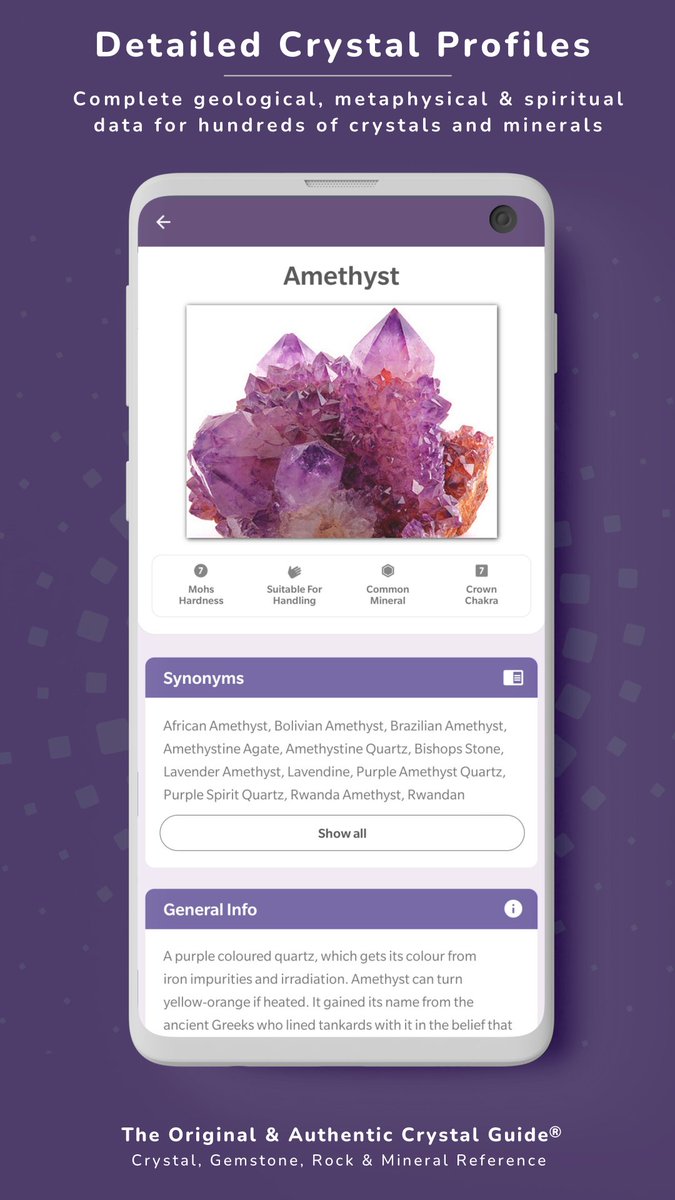 Energenieuk's tweet image. Awesome app for crystal and mineral lovers 💎 
Recommend checking out Crystal Guide Pocket Edition™ at   
🔗 play.google.com/store/apps/det…  

#rocks #crystalmeditation #crystalhealing #crystalobsessed #crystalhealer #crystalpower #ad [253]