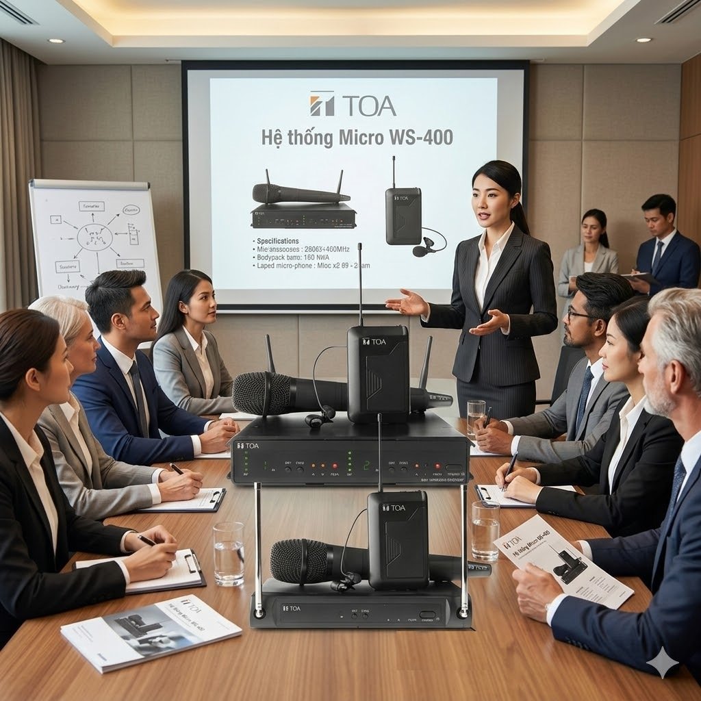 thienthanhco's tweet photo. Tính năng mạnh mẽ kết hợp với hiệu suất vượt trội và tiết kiệm chi phí
Hệ thống Micro không dây dòng WS-400 của TOA được thiết kế để sử dụng trên dải tần UHF và phù hợp cho các ứng dụng tăng cường giọng nói. https://t.co/PB9dnxp4Ar