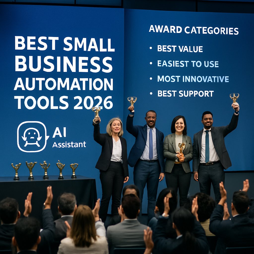 pikpakdigital's tweet image. 🎉 The winners are in! Discover 2026's top small biz #AutomationTools. From Best Value to Most Innovative, these tools deliver! 🥇 Curious to see who topped the list &amp;amp; why? 🚀 Dive in, tell us which ones you're eyeing! #AIforSME #SMEautomation #GameChangers