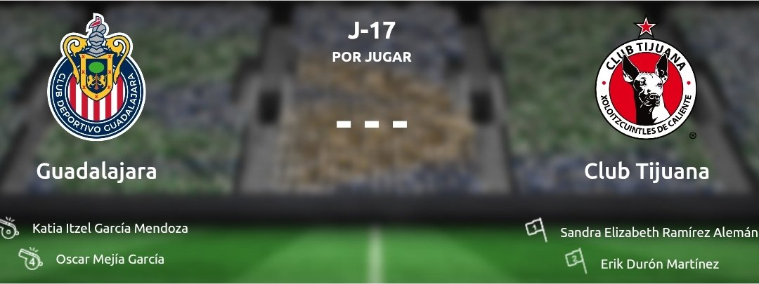 rams_alex's tweet photo. El Chivas 🆚 Xolos tendrá a Katia Itzel como central, este sábado en la cancha de Zapopan. https://t.co/XVybWdZWSz