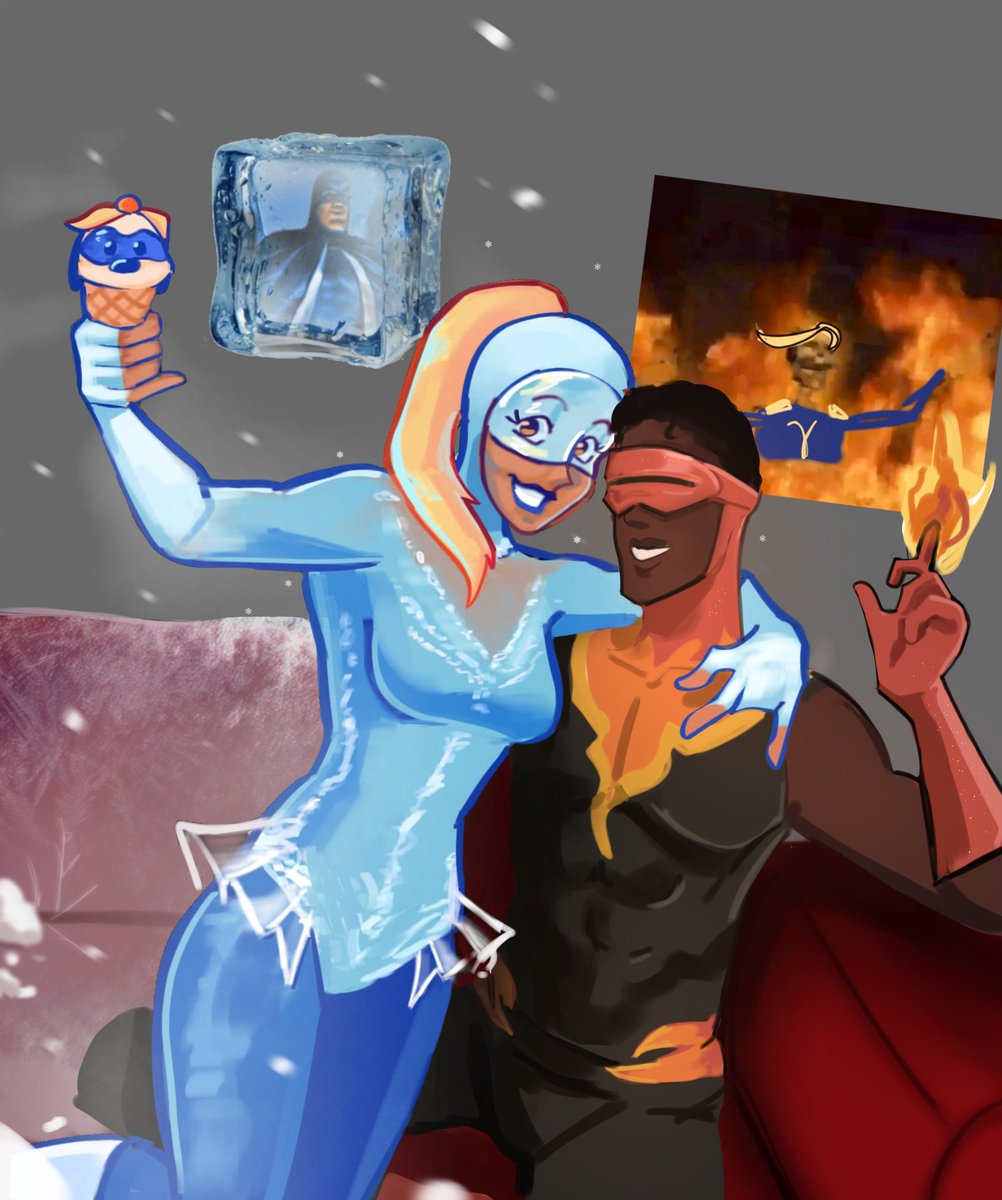 IlyGazerbeam's tweet photo. FlareZone y ArticStone 🗣️🗣️🗣️🗣️ #Frozone #frozono #Blazestone #TheIncredibles #SwapAU
Colaboración con ladrón de vacas mega neon @SnoopyJack4 🎉🎉🎉 https://t.co/RzzOmGJqhB