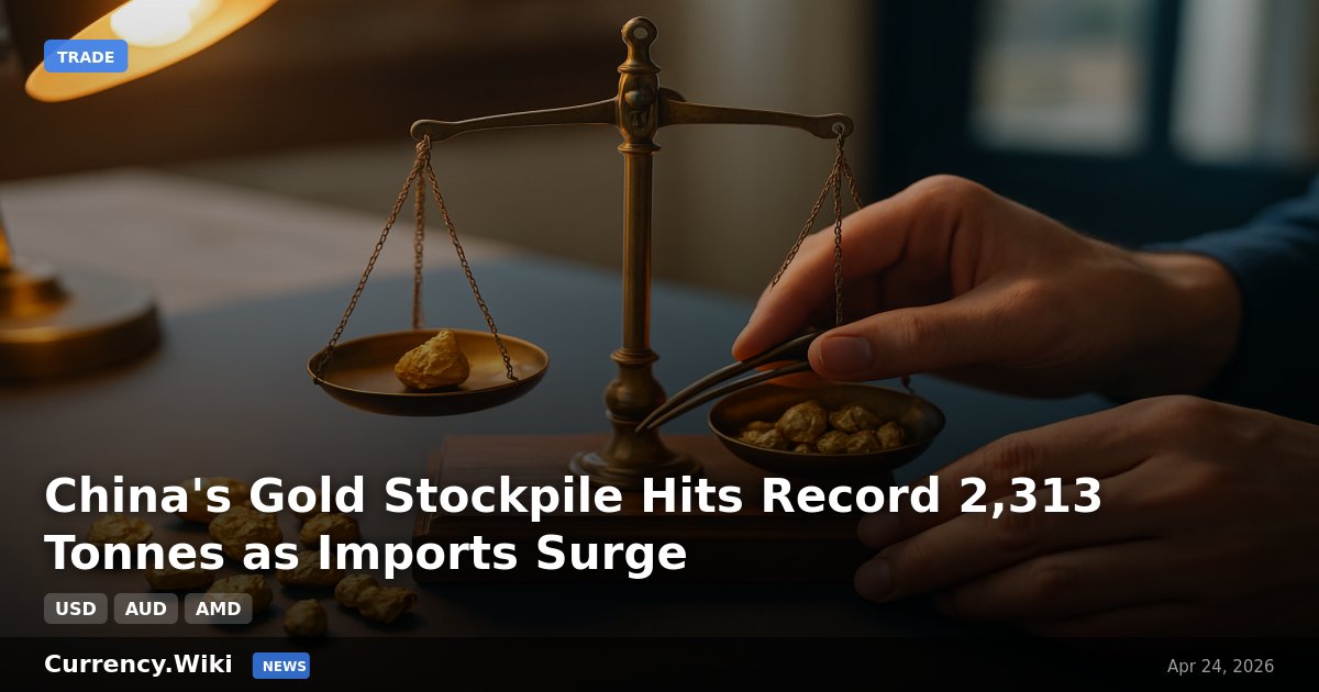 CurrencyWiki's tweet image. 📊 China's Gold Stockpile Hits Record 2,313 Tonnes as Imports Surge

news.currency.wiki/china-gold-imp…

#Forex #CentralBank #Gold
