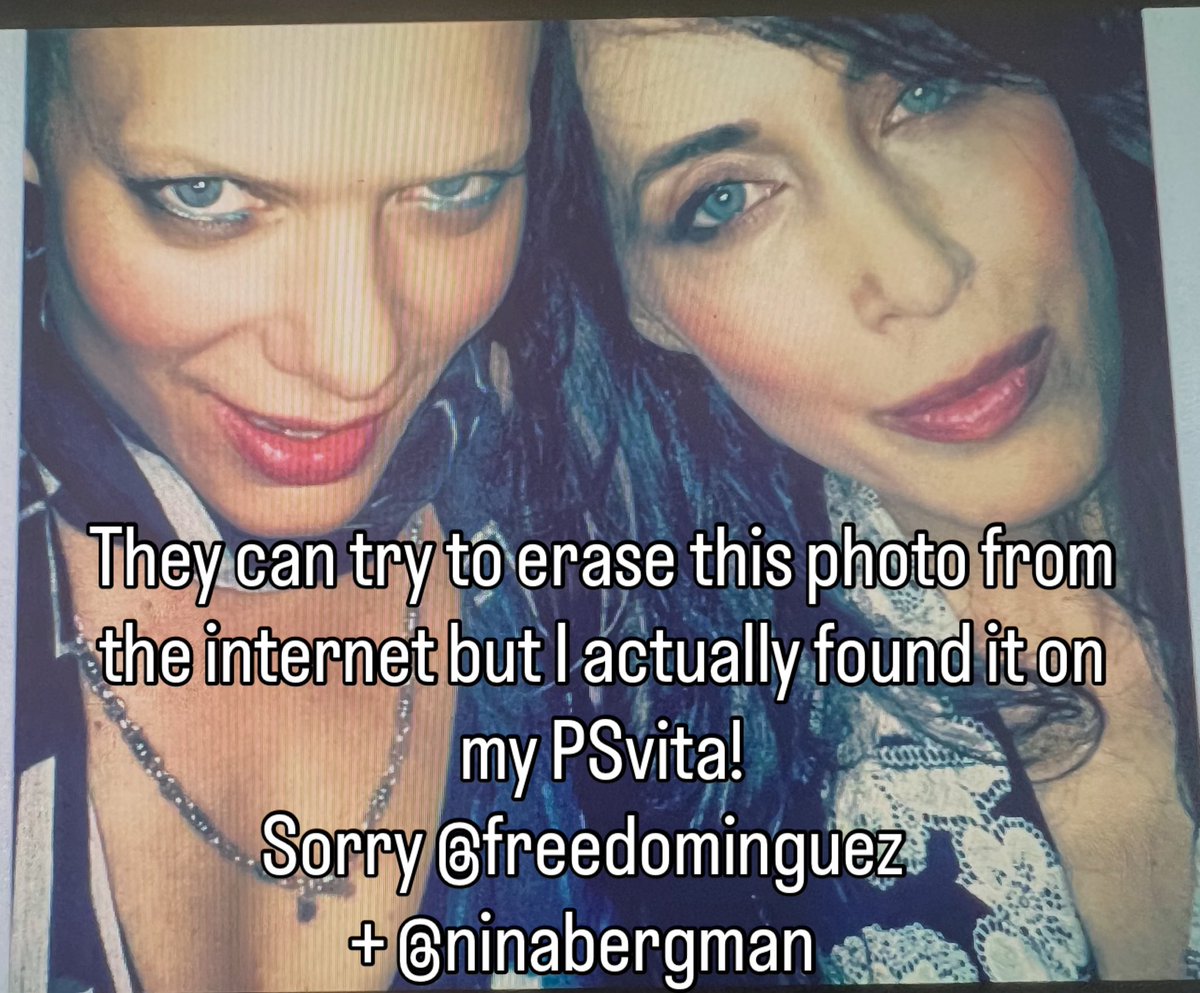 Daniel_DOA4's tweet photo. @ninabergman &amp; @freedominguez who both have worked with band members of @kidneythieves (Free’s band) who with Nina instead were called #shocknina later forming #DeadRoseBeauty @warnerbros Records as N.I.N.A. &amp; #LettersFromTheFire took this photo off the net,but I brought it back! https://t.co/0Jw312TkQn