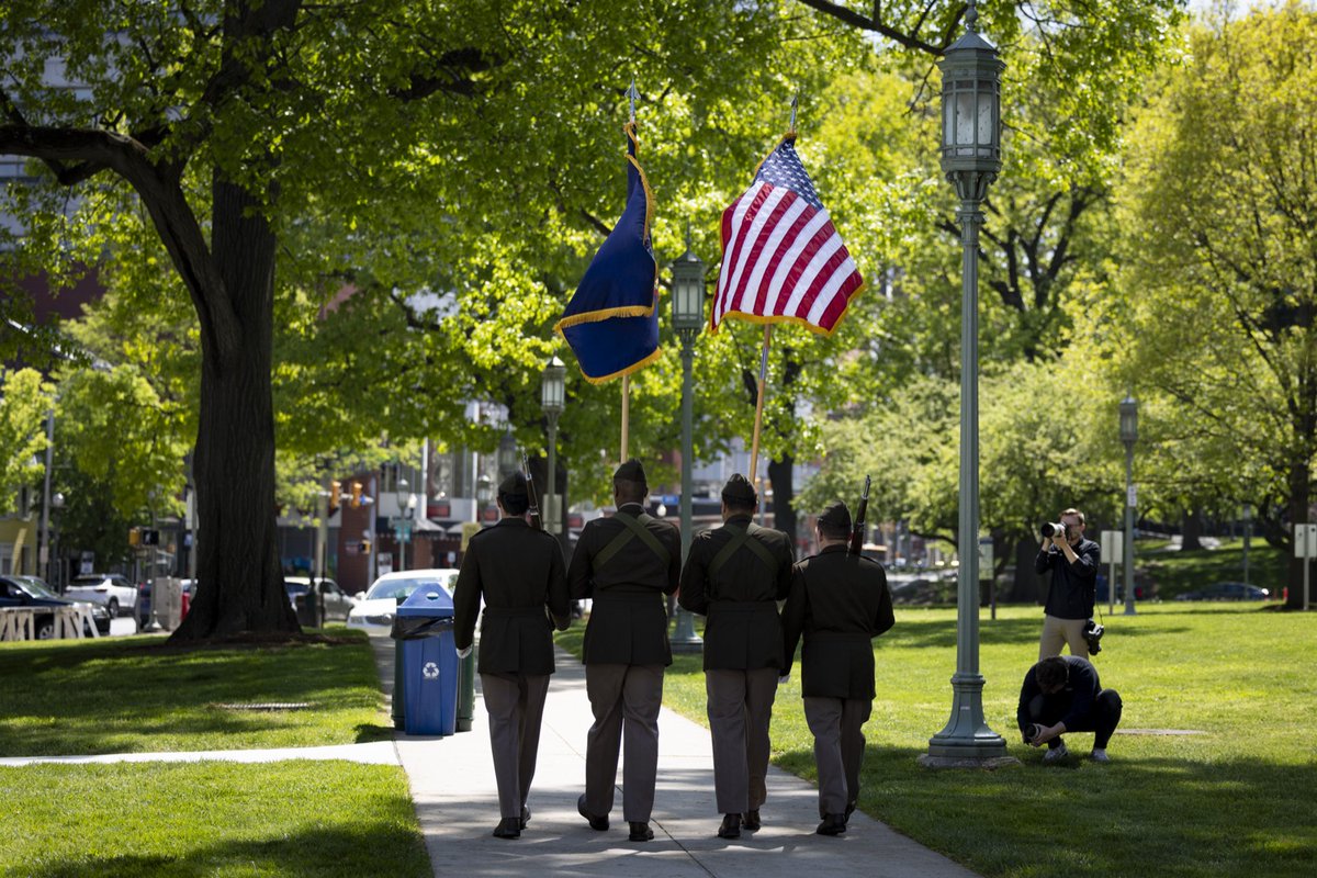 PADMVA's tweet photo. A place of reflection, remembrance, and enduring gratitude.
Today, the Gold Star Families Memorial Monument was dedicated on the grounds of the Pennsylvania State Capitol, honoring the families who carry the legacy of our fallen service members every day. COL John Wenzel, director, Joint Staff for the Pennsylvania National Guard, joined State Representative Joe Kerwin and other distinguished guests to mark this meaningful occasion. 
Together, they paid tribute not only to those who made the ultimate sacrifice, but to the strength and resilience of the loved ones they leave behind.
This monument stands as a permanent reminder that while service members may fall, their legacy lives on through the families who continue to inspire us all.
#goldstarfamilies #neverforget #HonorAndRemember
