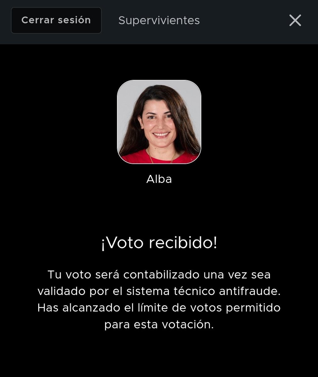 AlbaPaulSV's tweet photo. Enlace para que puedan votar a Alba. Si se puede 💪🏻❤️ 

https://t.co/YJ9N5knKmn

#SVGala8 https://t.co/3UntVHsVqr