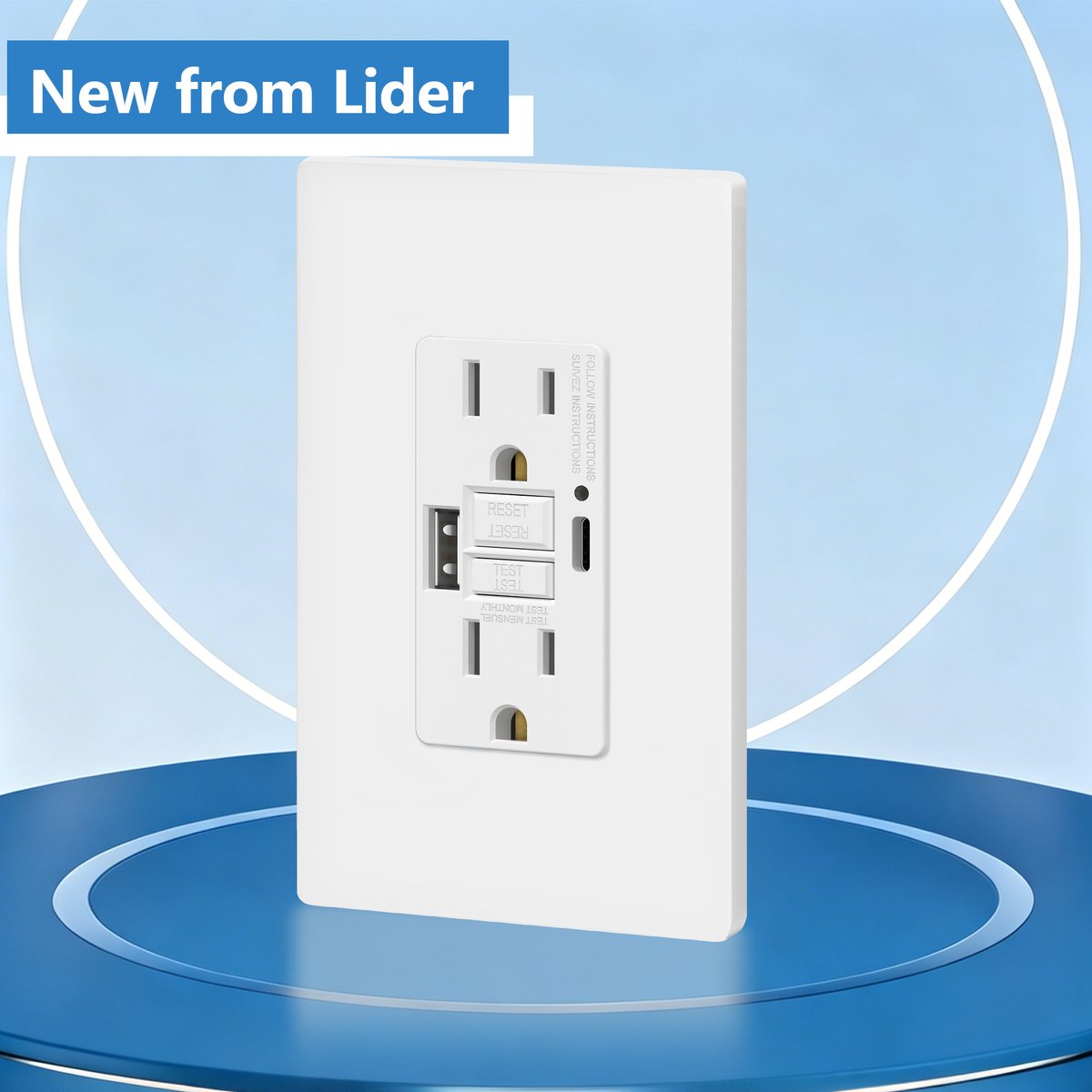 Lider_Electric's tweet image. Introducing Lider's latest additions to the shop: a 15A GFCI USB Outlet and Blank GFCI Outlet. ⚡

🔗 Learn more: einpresswire.com/article/907580…
🔗 Shop now: store.lider-electric.com/products/15a-g…

#newproduct #productdrop #technology #innovation #techfinds #bestfinds #homesafety